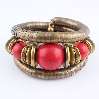 Tibetan Antique Bronze Snake Bracelets