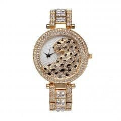 Luxury Crystal Leopard Watch