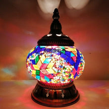 Load image into Gallery viewer, Boho Mosaic Table Lamp