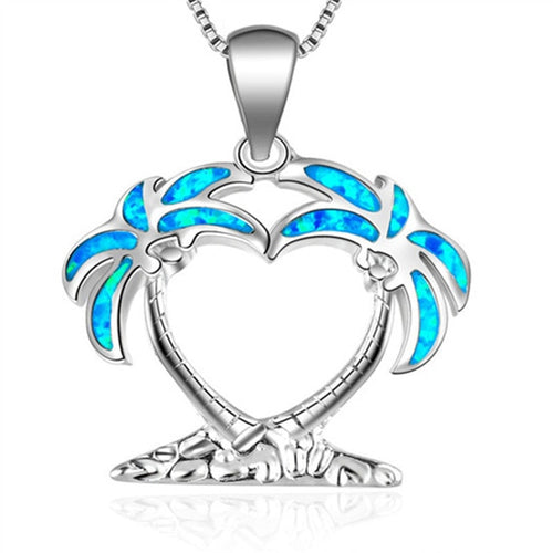 Palm Tree Island of Love Necklace