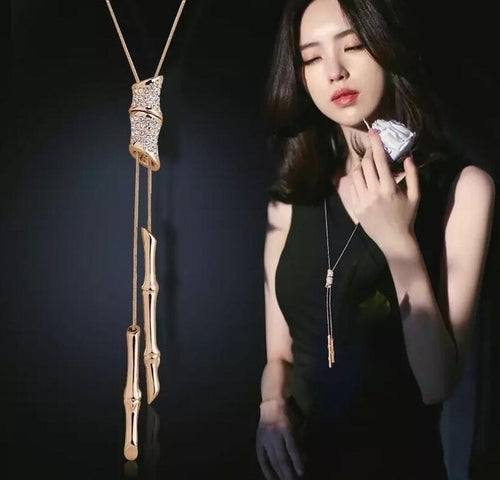 Vintage Pendant Necklace Range, Bamboo Gold